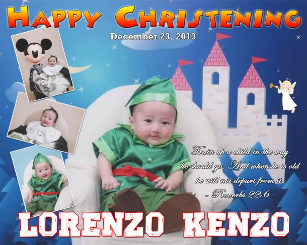 Lorenzo Kenzo's Christening Tarp