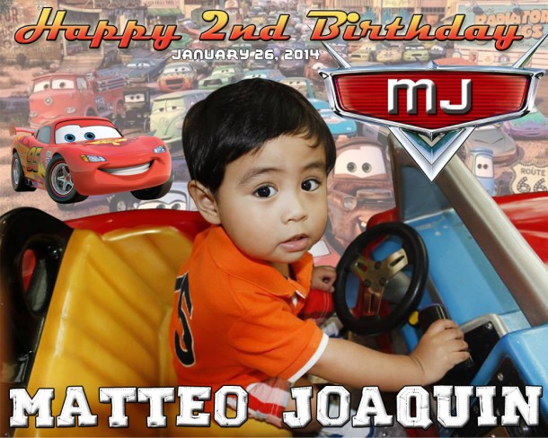 MJ's Cars Theme Tarpaulin Layout