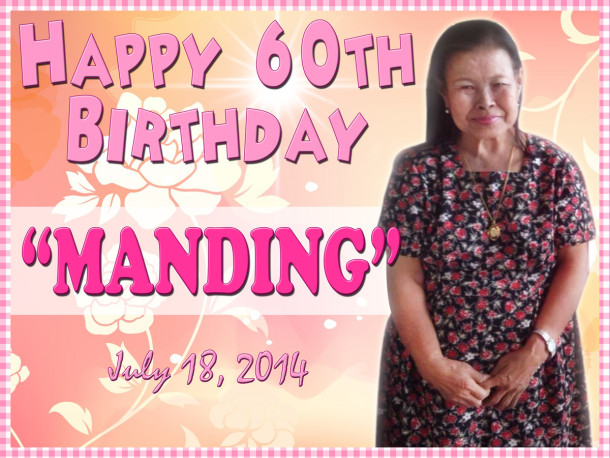 Manding (Katrina Cortes) 60th Birthday (Light Pink) | Cebu Balloons and ...