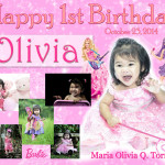 Olivia’s 1st Birthday Tarpaulin (Barbie Rockstar)