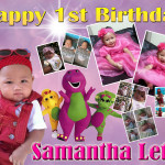 Samantha Leth turns 1 (Barney and Friends)