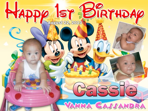 Vanna Cassandra's 1st Birthday (Mickey & Friends)