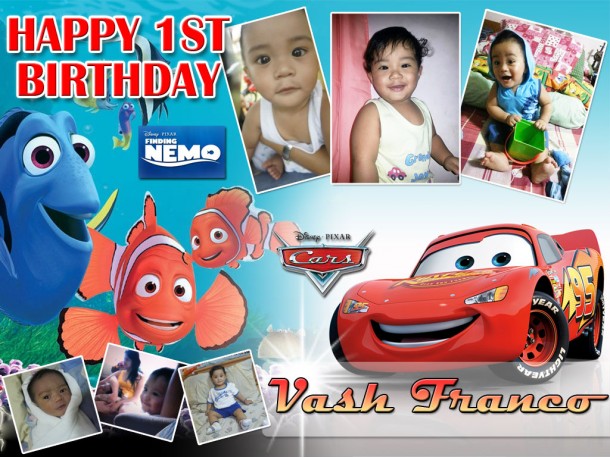 Vash - Nemo and Cars Tarpaulin Design