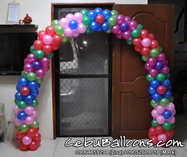 Floral Arch using Small Balloons