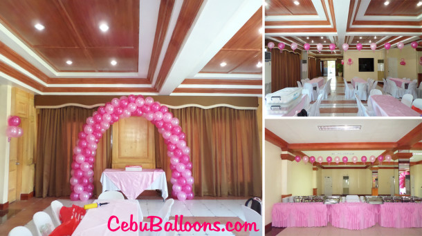 Balloon Arch with Banderitas and Stick Balloons at Mactan International Golf Club