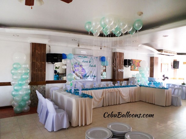 Balloons for a Wedding Celebration at Maria Lina Catering Building