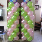 Basic Balloon Pillars with Dora Mylar