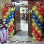 Basic Disney Princess Balloon Pillars at Golden Valley Hotel