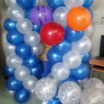 Blue and White Balloons for a Wedding in Danao City