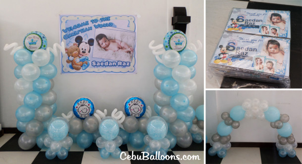 Decors and Giveaways for the Christening of Saedan Raz