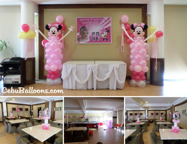 Disney Minnie Mouse Sculpture with Table Centerpieces at Sugbahan 2nd Floor