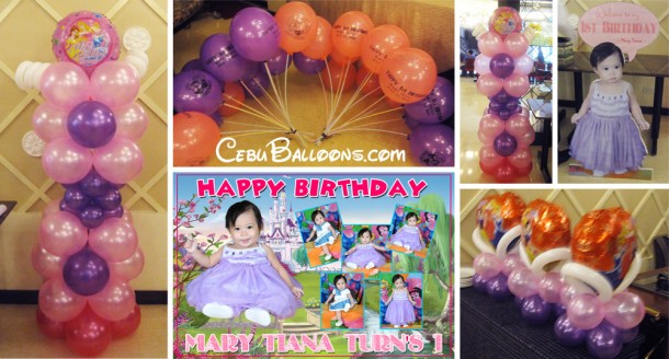 Disney Princess Balloon Decors with Tarp & Standee at Hotel Elizabeth