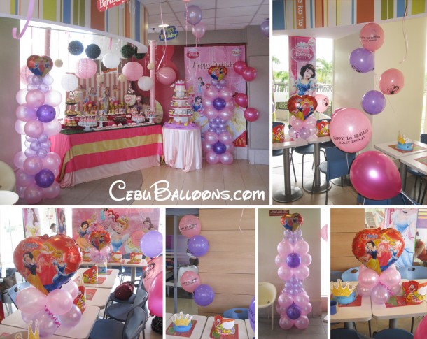 Disney Princess Balloon Setup at McDonalds IT Park