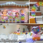 Dora the Explorer Balloon Decoration at Sacred Heart Center