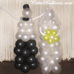 Groom & Bride Balloon Pillars