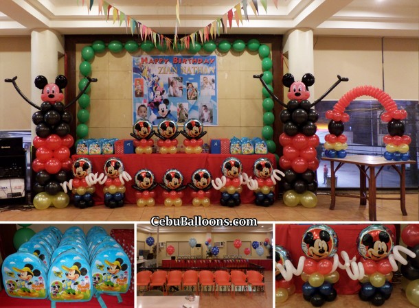 Mickey Mouse Balloon Decor, Loot Bags, Photobooth, etc at Sugbahan ...