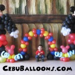 Mickey Mouse Balloon Decoration at Caballero Compound, Tisa