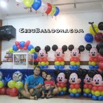 Mickey Mouse Balloon Decoration at Maria Lina