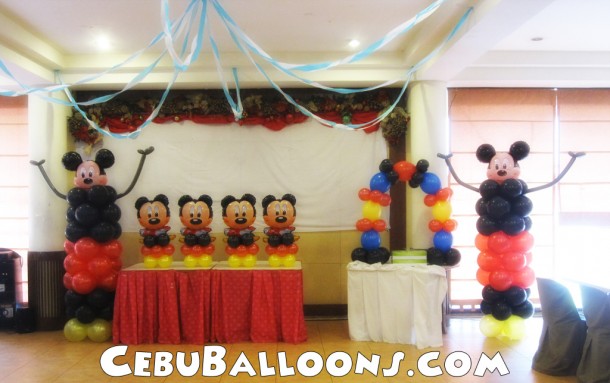 Mickey Mouse Balloon Decoration at Sugbahan