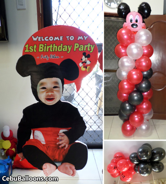 Mickey Mouse Party Package for Fritz Ethan's 1st Birthday at Yati Liloan