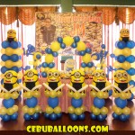 Minions Balloon Decoration (JM’s 10th Birthday) at Hannah’s Party Place