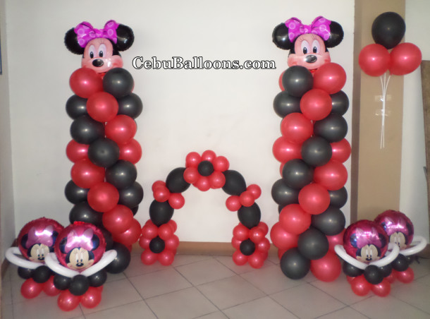 Minnie Mouse Balloon Decors at Brgy Day-as