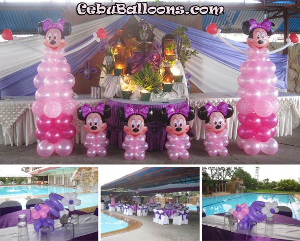 Minnie Mouse Balloon Setup at Cebu Wetland Resort