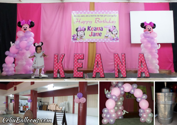 Minnie Mouse Birthday Decoration for Keana Jane at Cebu Chamber of Commerce