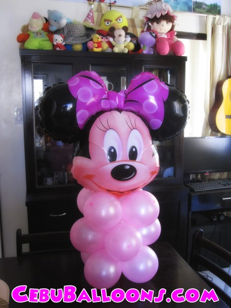 Minnie Mouse Centerpiece All Pink