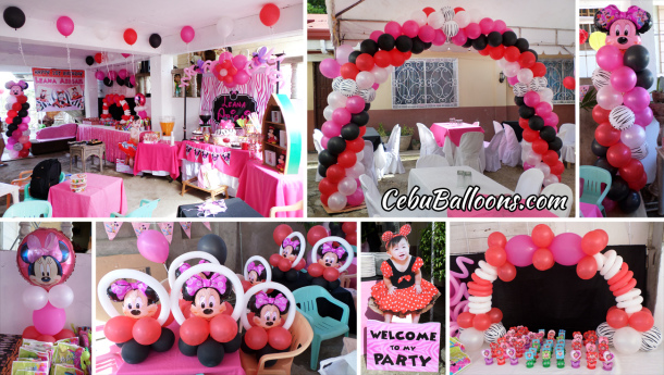 Minnie Mouse in Safari Balloon Decoration at Greenhills Casuntingan