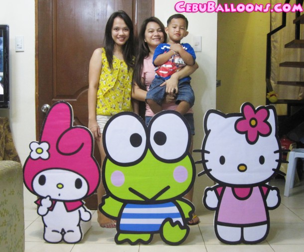 My Melody, Hello Kitty and Kero Keroppi Standees