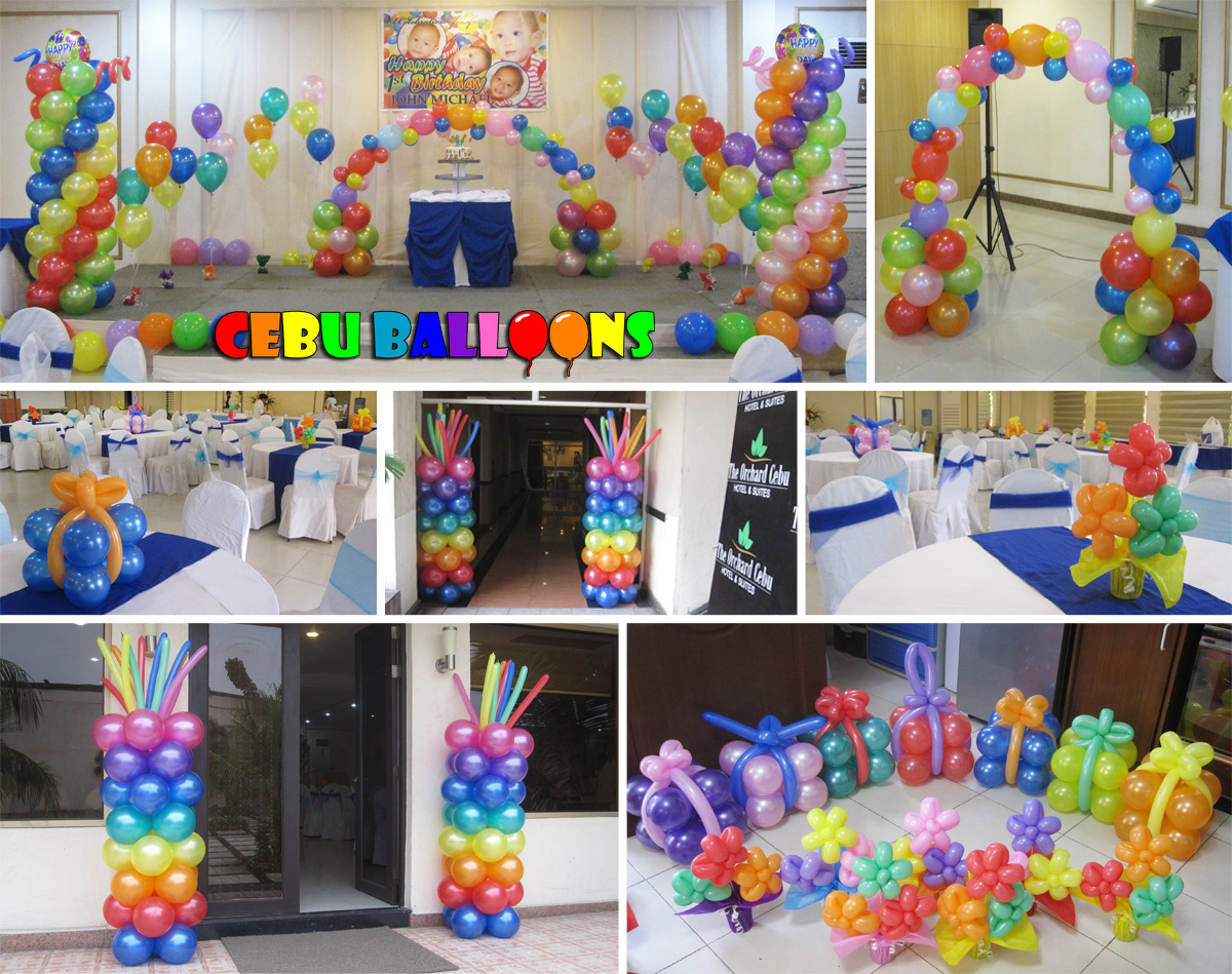 Colorful Birthday Party Decoration Package at Orchard Hotel | Cebu ...