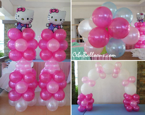 Sanrio's Hello Kitty Balloon Setup at Mactan Tropics for a Birthday Party