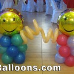 Three-layers Small Balloons with Smile and Twirl