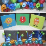 Monster Theme Balloon Decoration and Standees