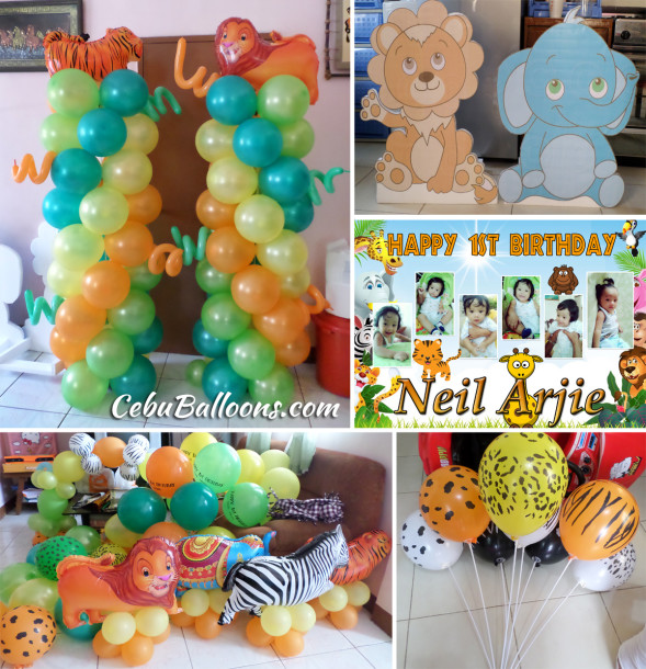 Safari Kiddie Party Decors at a Residence in Basak, Mandaue