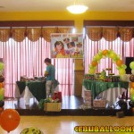 Safari Theme Balloon Columns & Cake Arch at Hannah’s Party Place