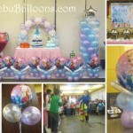 Disney Frozen Balloon Decoration Setup at Lakwatsa Resto Lounge