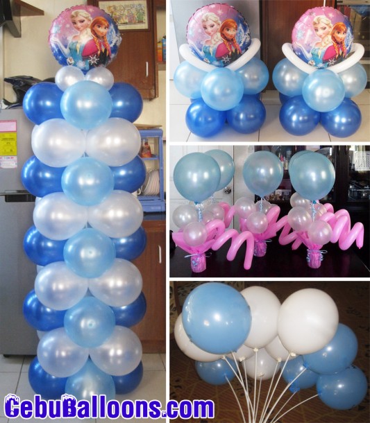 Disney Frozen Balloon Setup for pick-up