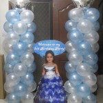 Frozen Theme Balloon Columns & Celebrant Standee