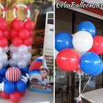 Nautical Theme Balloon Setup with Standees at Premiere Citi Suites