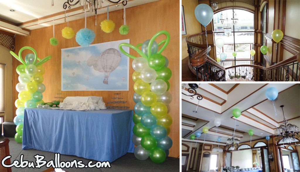 Hot-air Balloon Birthday Theme at Pino Restaurant | Cebu Balloons and ...