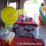 Superman Balloon Centerpieces