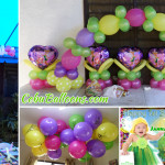 Tinkerbell-theme Balloon Setup with Party Needs at Mactan Airbase