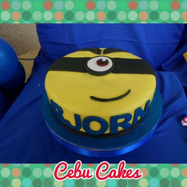 1-Layer Minion Cake for Bjorn