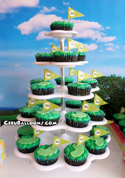 Golf Theme Cupcakes