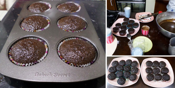 Home-made Choco Moist Cupcakes