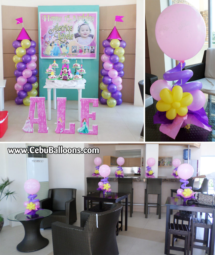 Disney Princess Balloon Decorations with Tarp & Letters at Amisa ...
